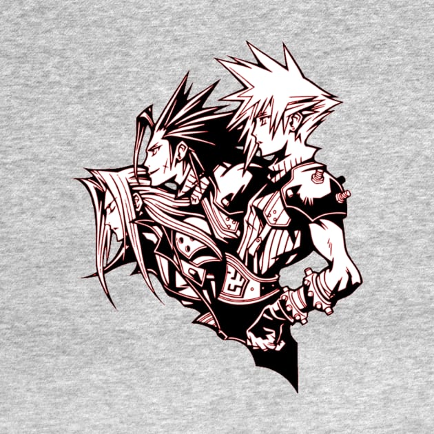 Cloud Sephiroth and Zack Final Fantasy by OtakuPapercraft